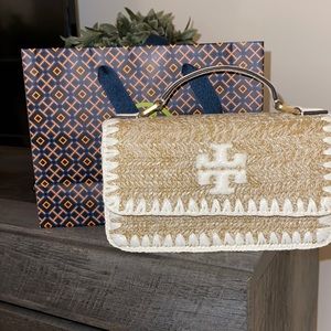Tory Burch small hand bag with gold chain strap